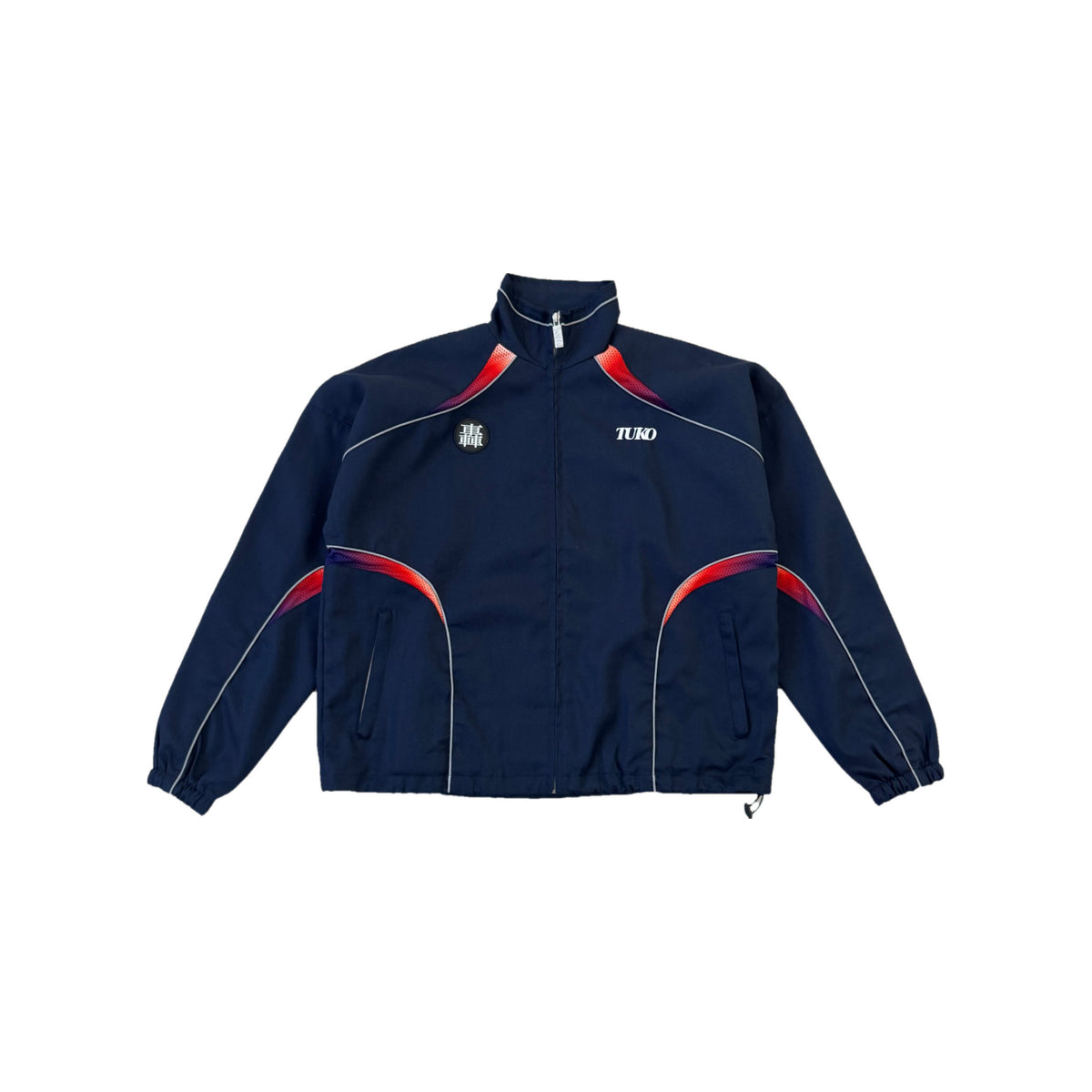 NAVY TRACK Jacket front