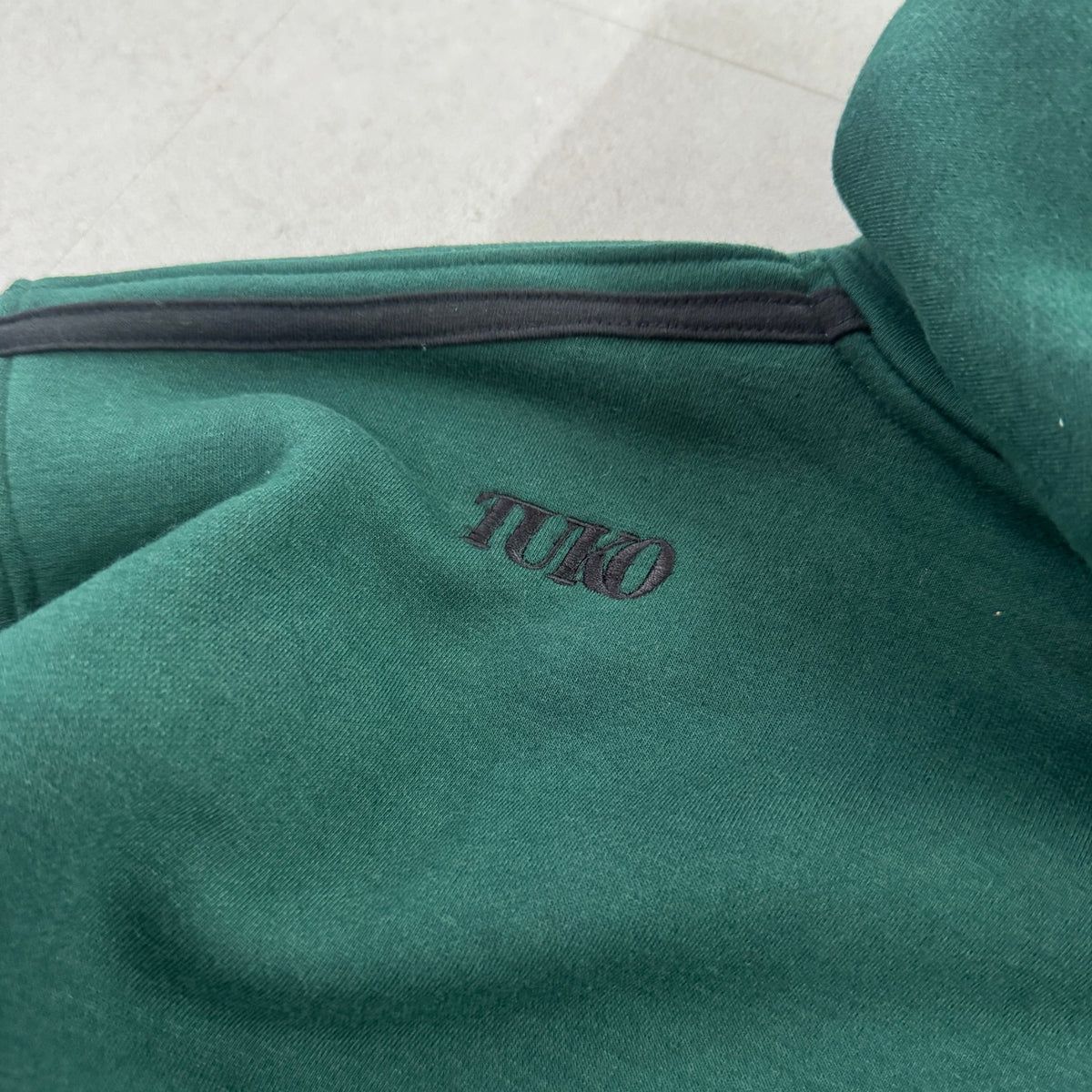'DEKU' Masked Hoodie - TUKO embroidery and contrast piping detail