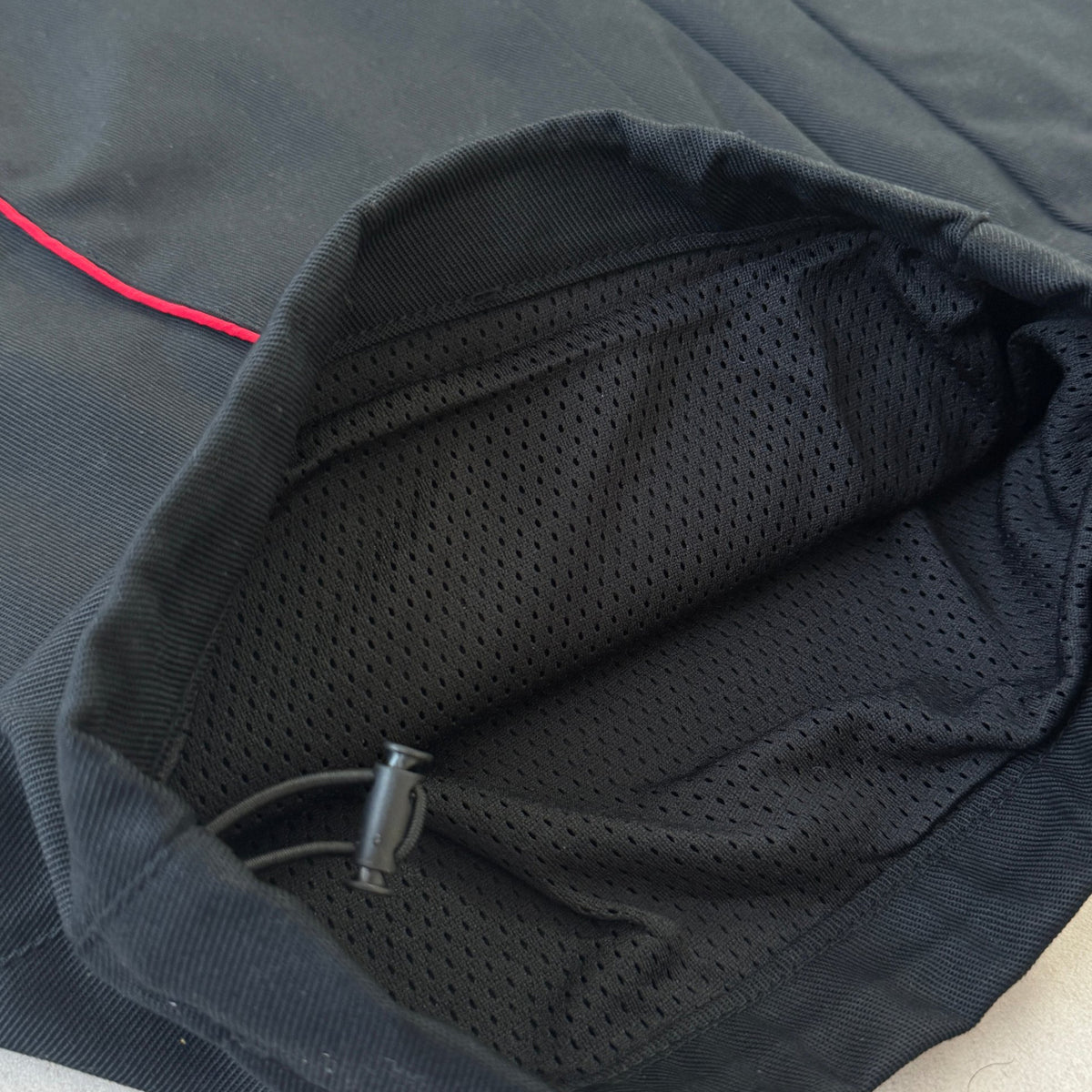 'HELLFIRE' Track Pants - adjustable toggle hem with mesh lining