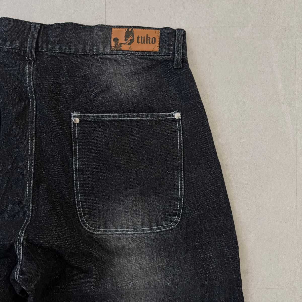 'BLUE FLAME' Denim Jeans - back pocket detail