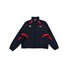 BLACK RED TRACK Jacket front