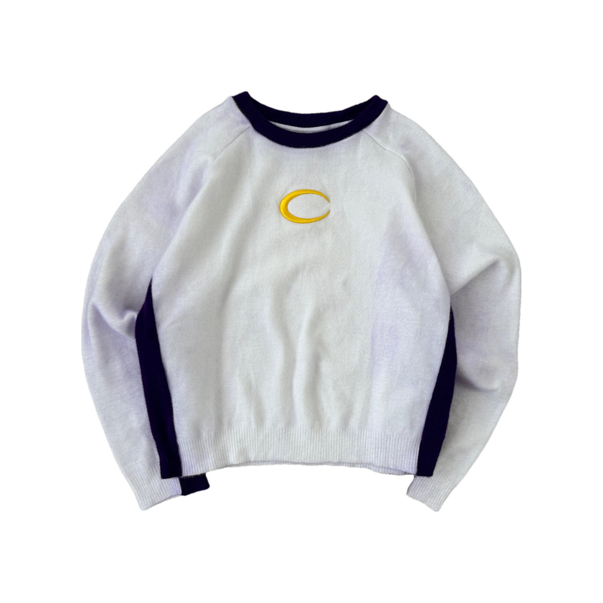 PURPLE C Knit front