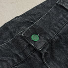 'DYNAMIGHT' Baggy Jeans - green grenade button detail
