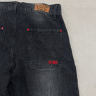 'DYNAMIGHT' Baggy Jeans - back pocket with red embroidered TUKO logo