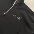 'PLUS ULTRA' Quarter Zip Knit - zip collar and embroidered chest logo