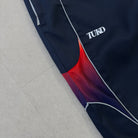 'HOT / COLD' Track Pants - TUKO logo and gradient mesh panel detail