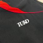 'HELLFIRE' Tech Jacket - TUKO chest logo and red mesh panel detail