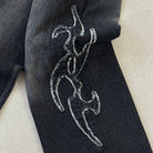 'BLUE FLAME' Denim Jeans - embroidered leg detail